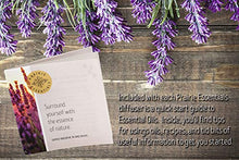 Hand Blown Marbled Blue Glass Essential Oils, 60ml Diffuser