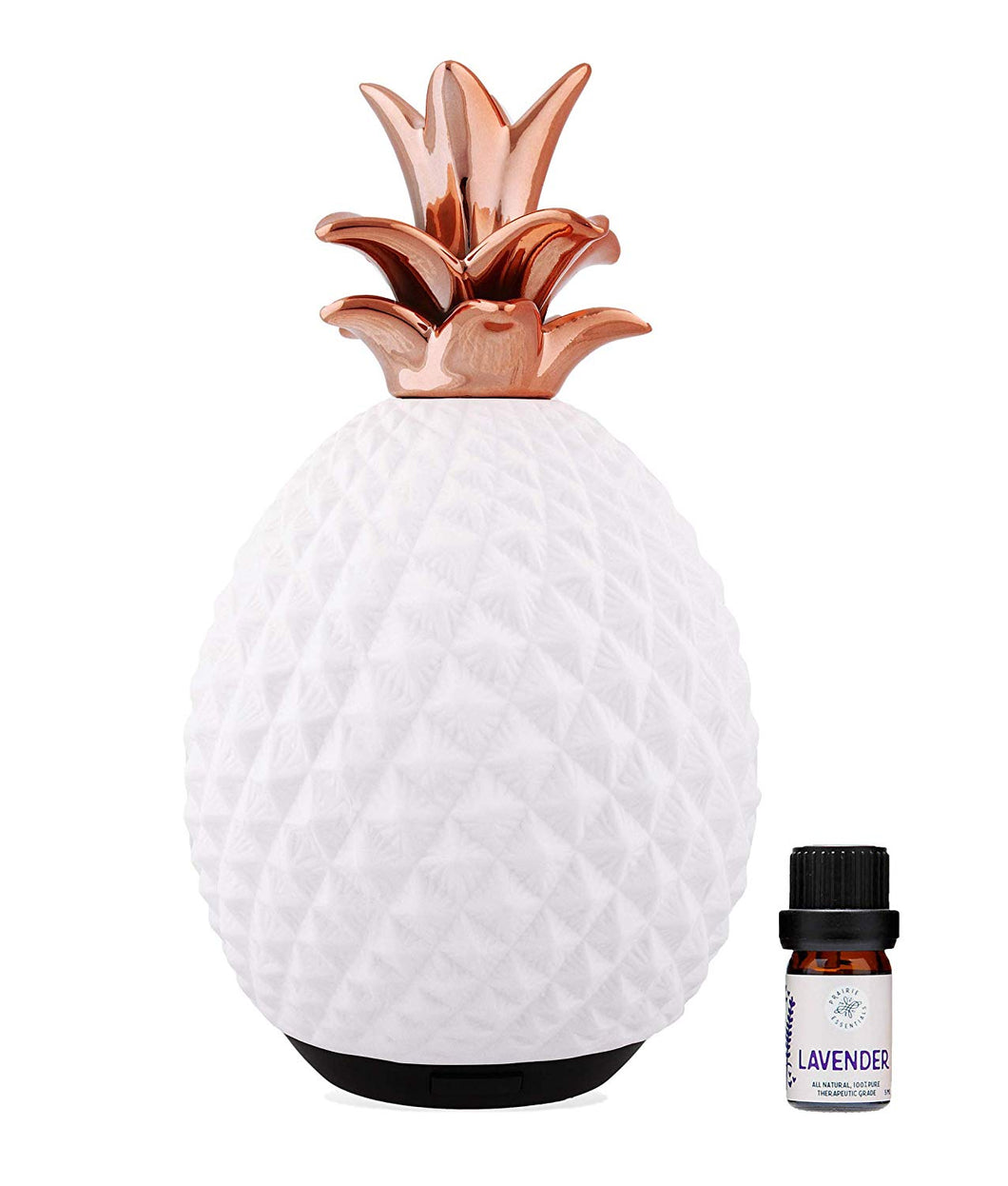 Ceramic Pineapple Essential Oils Diffuser, 120ml, with 5ml Bottle of L –  Prairie Essentials