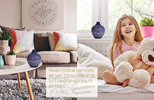 Hand Blown Marbled Blue Glass Essential Oils, 60ml Diffuser