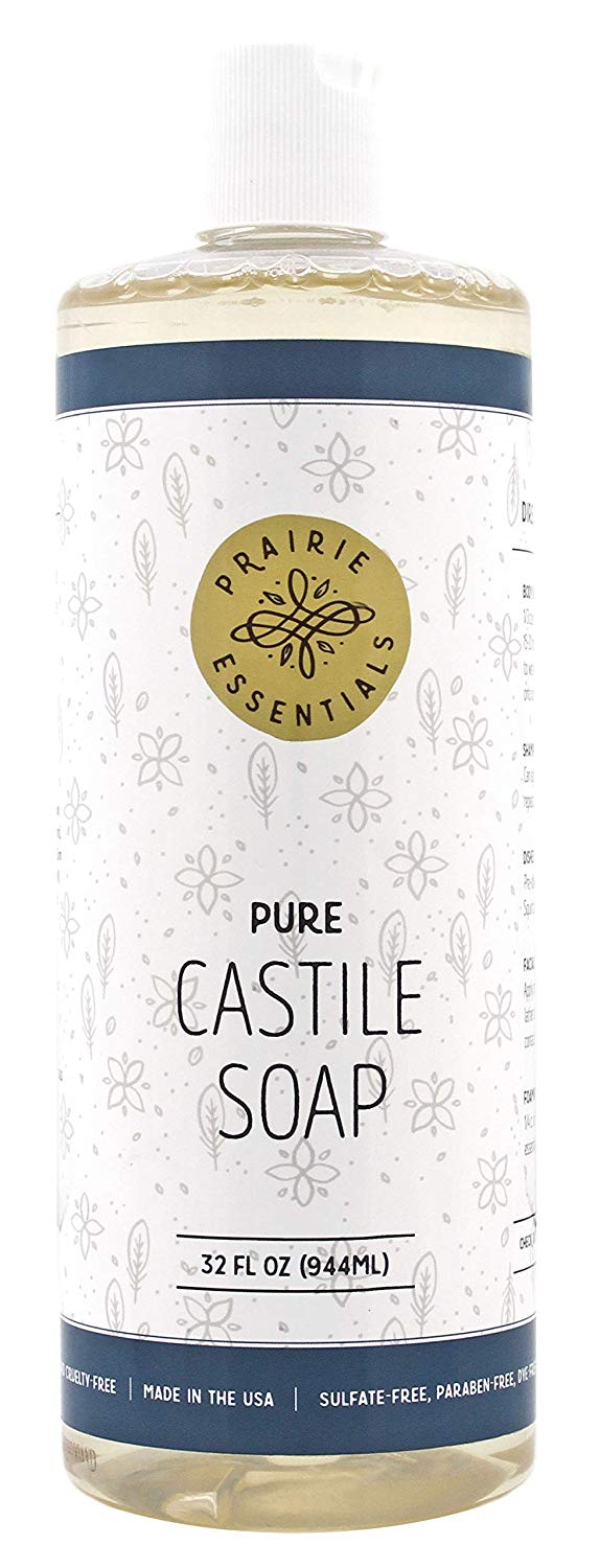 Liquid Castile Soap - Unscented, 32oz Bottle