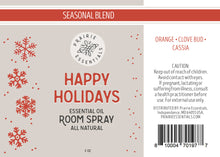 Happy Holidays Room Spray, 2 oz.