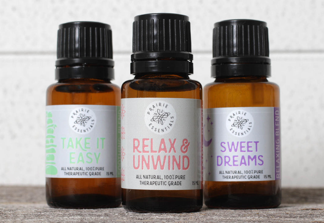 Let it Go & Relax Essential Oil Blends Set of 3, 15ml